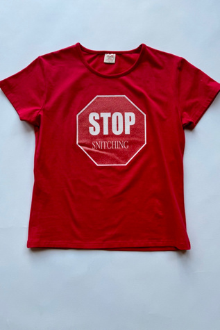 Stop Snitching Tee Selected by Wax Plant