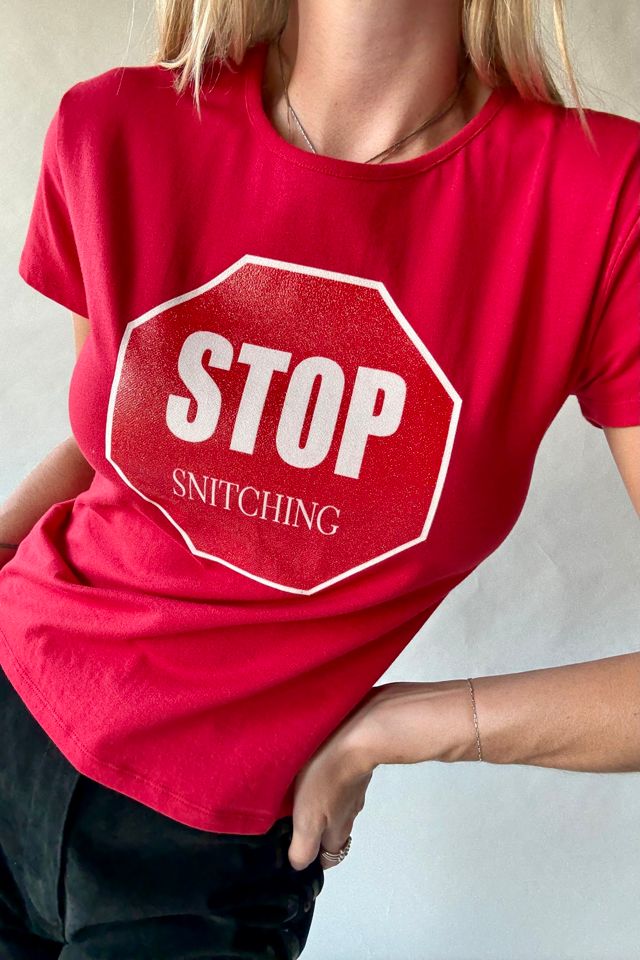 Stop Snitching Tee Selected by Wax Plant #1