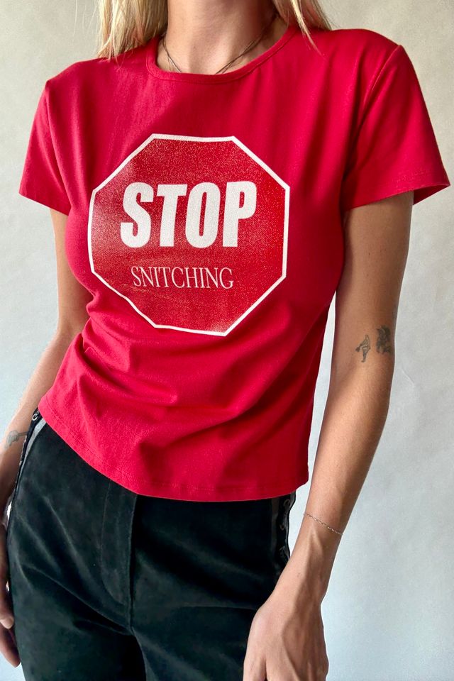 Stop Snitching Tee Selected by Wax Plant #2