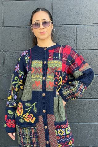 Vintage 1980's Boho Laura Ashley Cardigan Selected by FernMercantile
