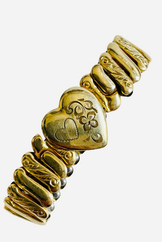 Vintage WW2 Gold Fill Sweetheart Bracelet Selected by FernMercantile