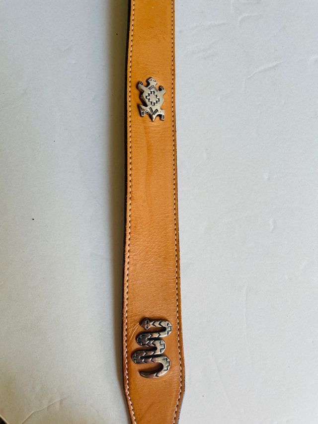 Vintage Leather Belt with Southwestern Animals Selected by FernMercantile #3