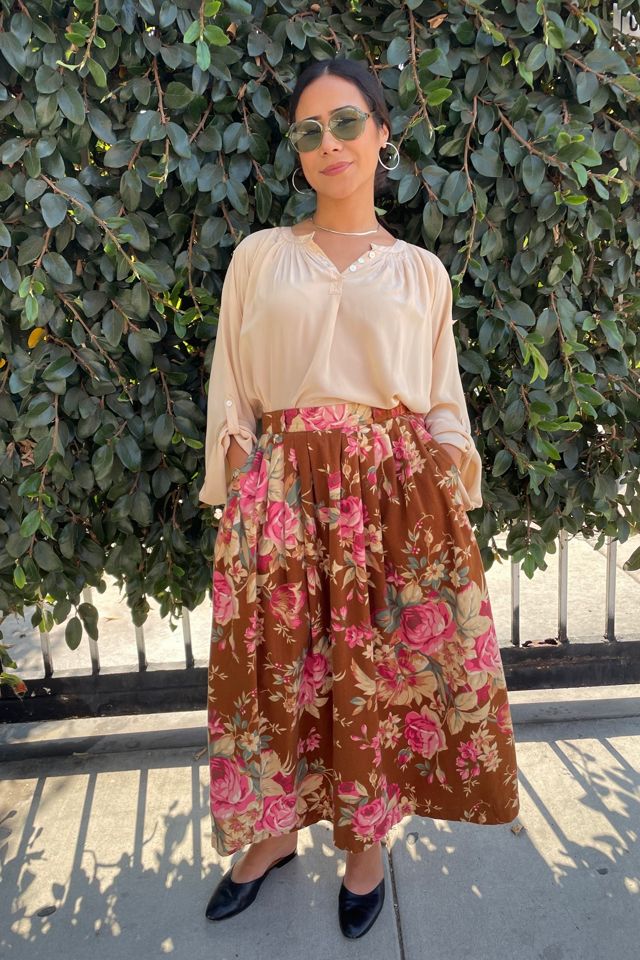 Vintage 1980s Ralph Lauren Prairie Floral Skirt Selected by FernMercantile #2