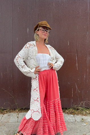 Vintage 1970s Crochet Duster Selected by Kikos Kloset