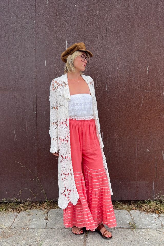 Vintage 1970s Crochet Duster Selected by Kikos Kloset #1