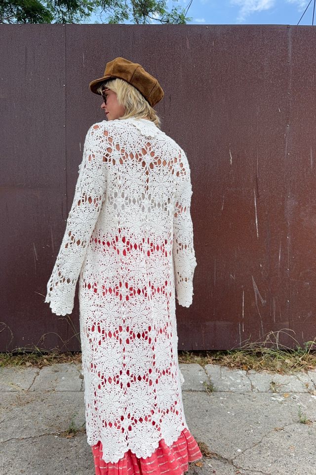 Vintage 1970s Crochet Duster Selected by Kikos Kloset #2