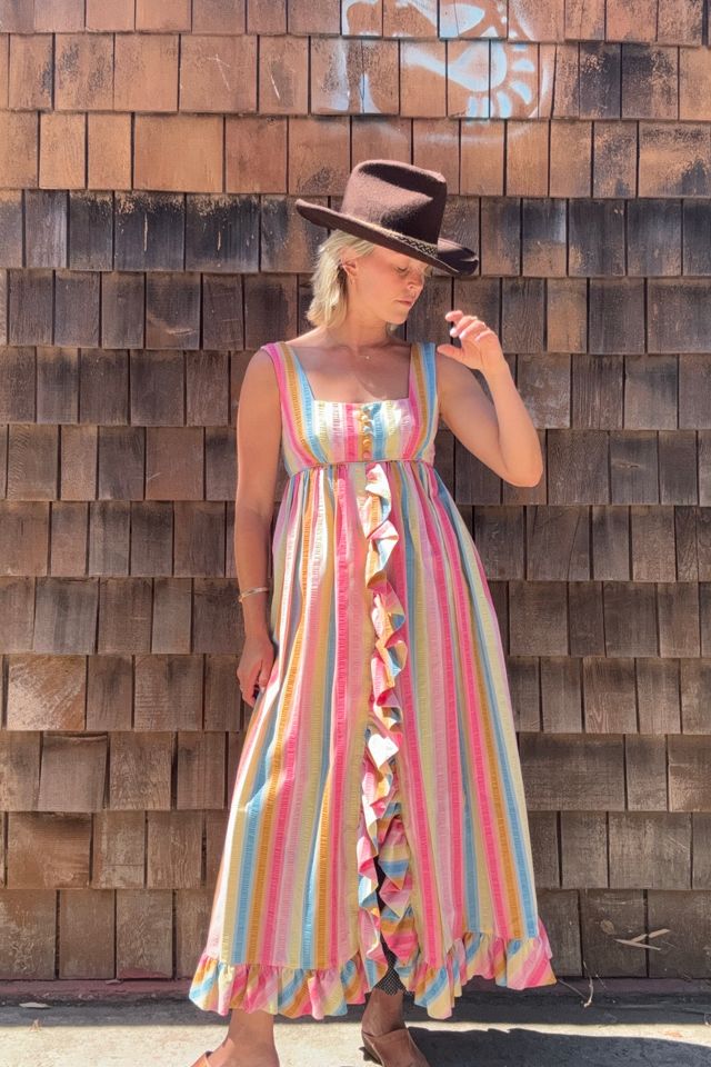 Vintage 1970s Ruffle-Trimmed Dress Selected by Kikos Kloset #1