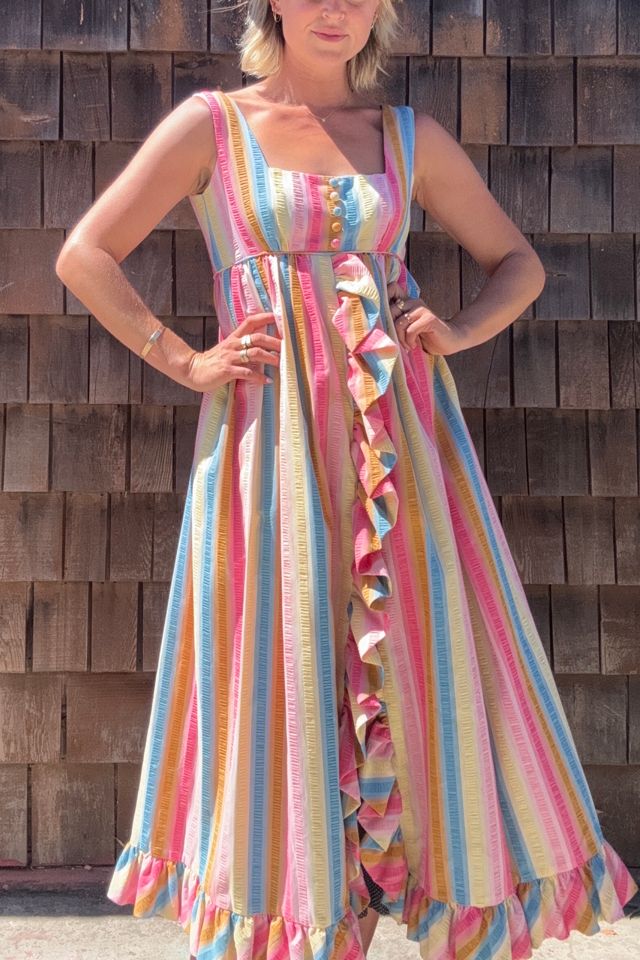 Vintage 1970s Ruffle-Trimmed Dress Selected by Kikos Kloset #2