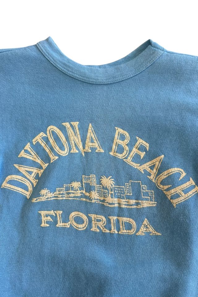 Vintage 1960s Daytona Beach Florida Short Sleeve Sweatshirt  Selected By Vintage Warrior #1