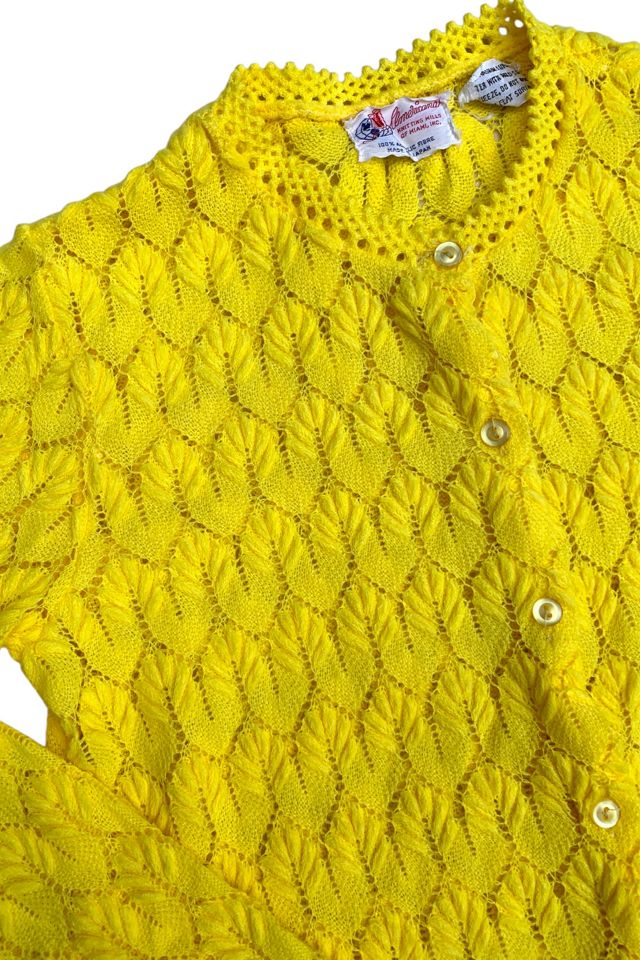 Vintage 1960s Knit Cardigan Sweater Selected by SharpLilTeeth #1