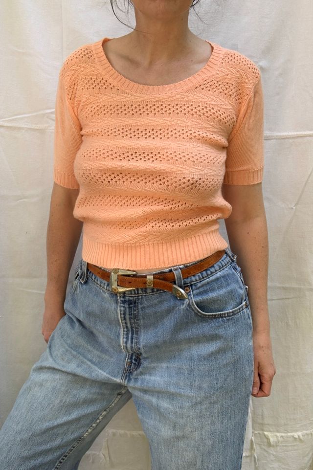 Vintage 1960s Knit Sweater Top Selected by SharpLilTeeth #1