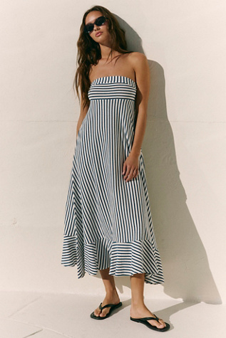 Sadie Striped Midi Dress