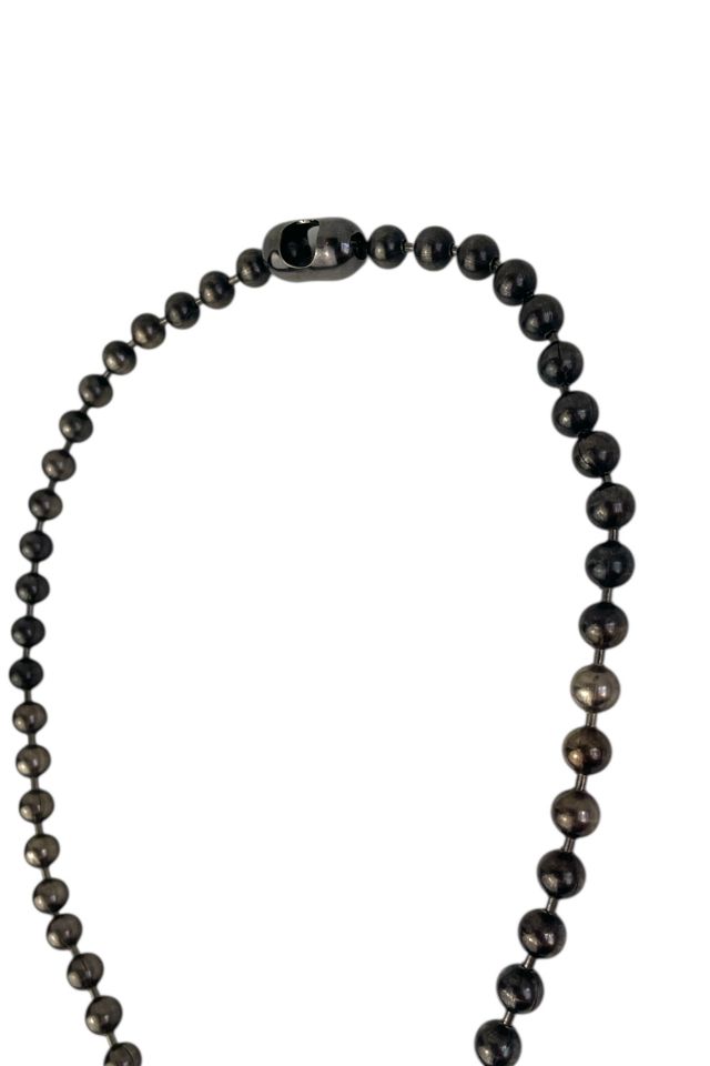 Vintage Gunmetal Ball Chain Necklace Selected By Ankh By Racquel #2