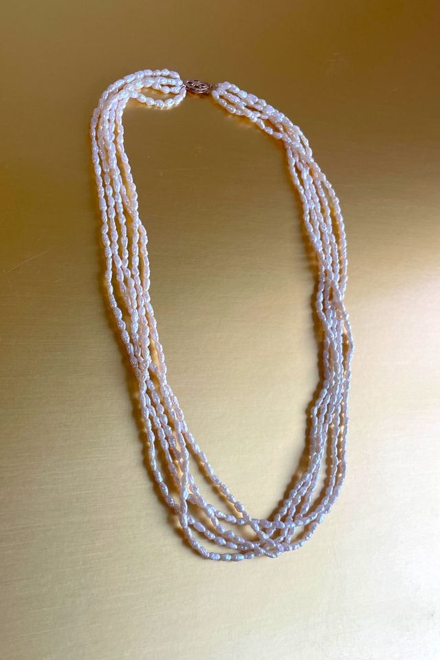Vintage Pearl Necklace and Bracelet Set Selected By Ankh By Racquel #1