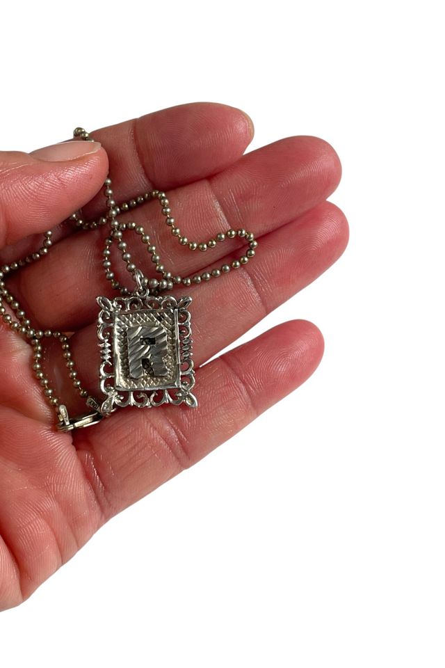 Vintage Letter R Silver Charm Selected By Ankh By Racquel #1