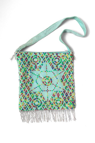 Vintage 60s Boho Star Embellished Fringe Bag Selected by MARMALADE