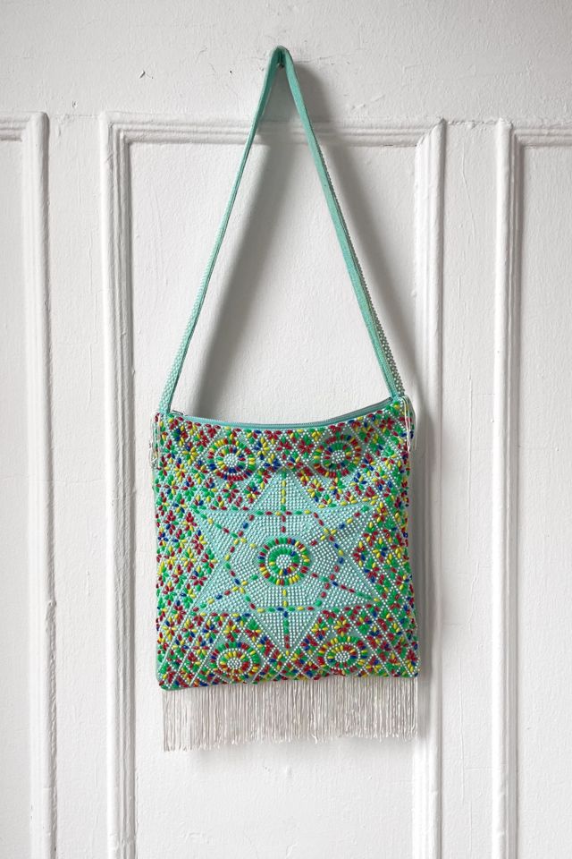 Vintage 60s Boho Star Embellished Fringe Bag Selected by MARMALADE #1