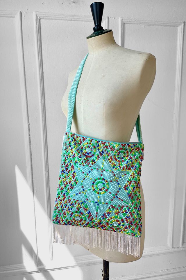 Vintage 60s Boho Star Embellished Fringe Bag Selected by MARMALADE #2