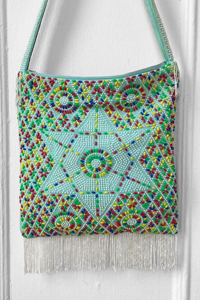 Vintage 60s Boho Star Embellished Fringe Bag Selected by MARMALADE #3