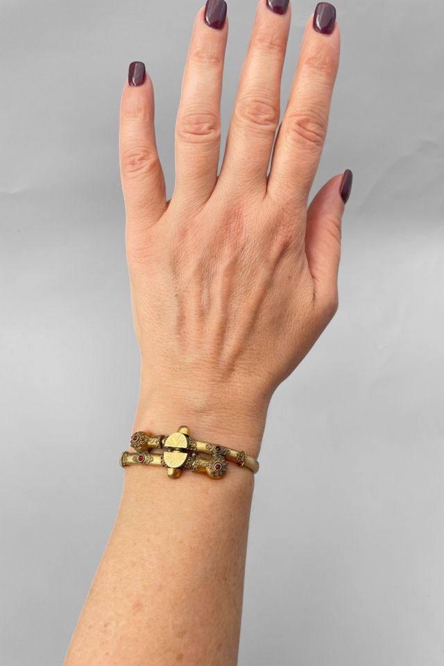 Antique Victorian Gold Filled Etruscan Revival Clamper Bracelet Selected by MARMALADE #2