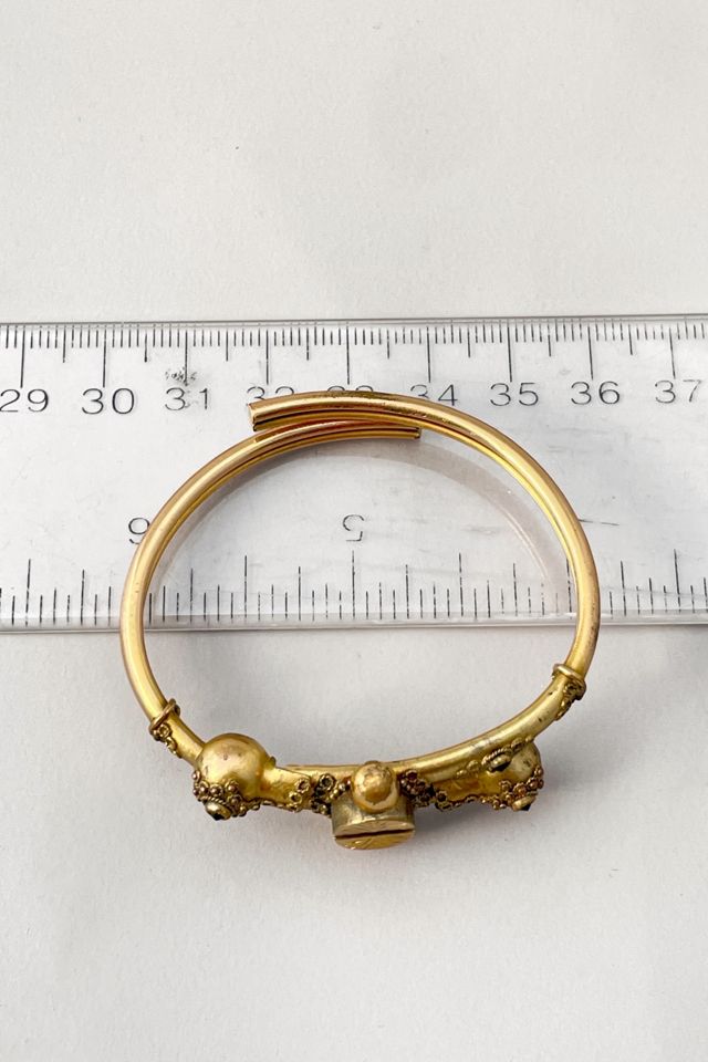 Antique Victorian Gold Filled Etruscan Revival Clamper Bracelet Selected by MARMALADE #3