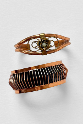 Mid Century Modernist Copper Renoir Bracelet Set of 2 Selected by MARMALADE