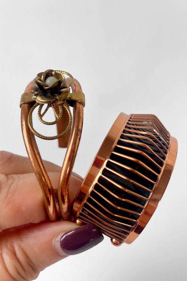 Mid Century Modernist Copper Renoir Bracelet Set of 2 Selected by MARMALADE #3