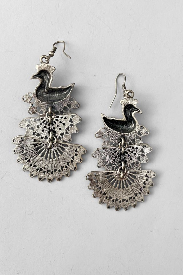 Vintage Articulating Peacock Chandelier Earrings Selected by MARMALADE #2