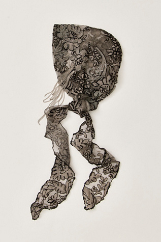 Mirabel Hair Scarf by Curried Myrrh at Free People in Black