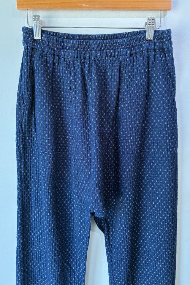 Raquel Allegra Indigo Blue White Dot Pants Selected by The Curatorial Dept. #1