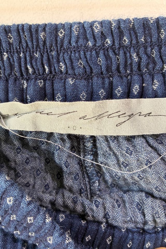 Raquel Allegra Indigo Blue White Dot Pants Selected by The Curatorial Dept. #3