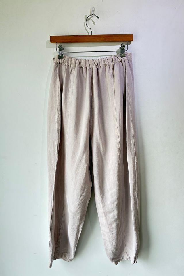 Krista Larson Grey Linen Barn Door Pants Selected by The Curatorial Dept. #2