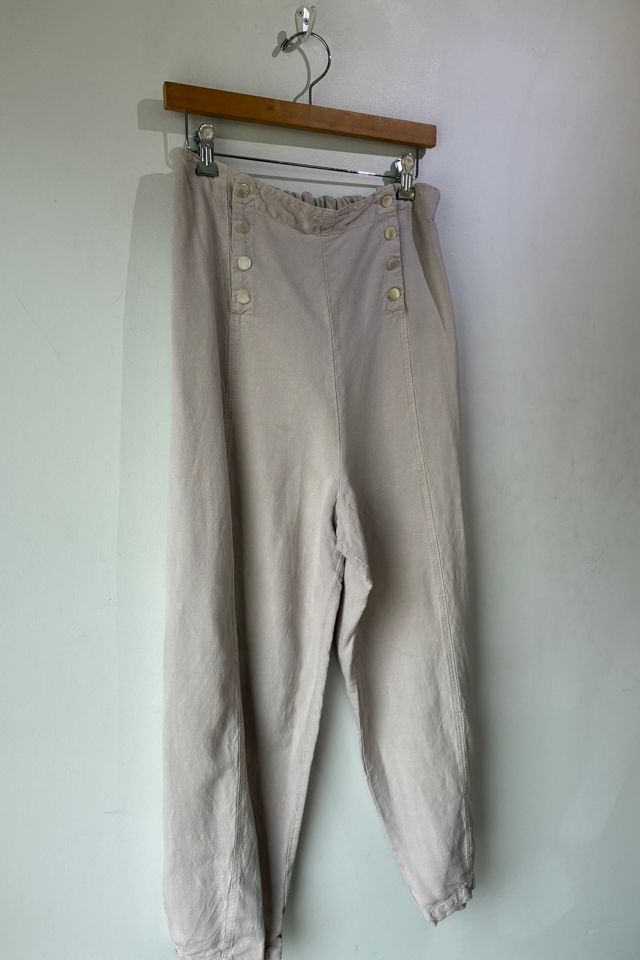 Krista Larson Grey Linen Barn Door Pants Selected by The Curatorial Dept. #3