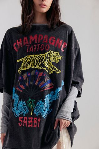 Sabbi Champagne Tattoo Tee