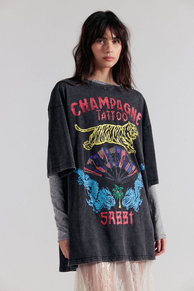 Sabbi Champagne Tattoo Tee #3
