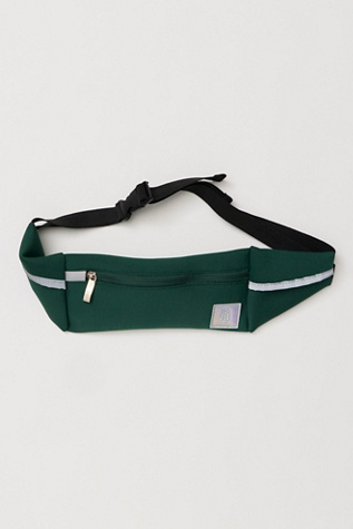 Reflective Runner Belt Bag by FP Movement at Free People in Evergreen