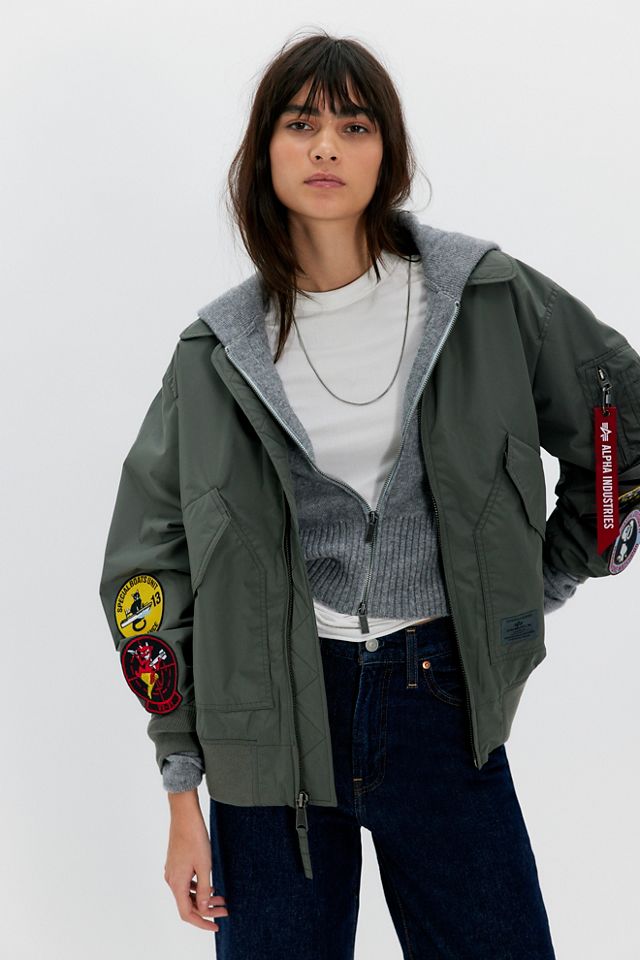 Alpha Industries CWU 36/P Relaxed Patched Jacket | Free People