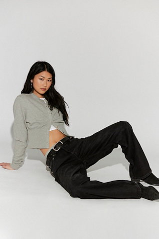 EB Denim Low-Rise Baggy Jeans - thumbnail 4