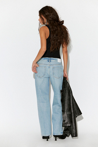 Женские джинсы EB Denim Low-Rise Baggy, цвет: Laguna — фото 2