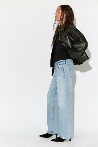 Женские джинсы EB Denim Low-Rise Baggy, цвет: Laguna — фото 3