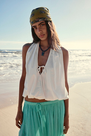 Bubble The Fun Top by free-est at Free People in White, Size: L