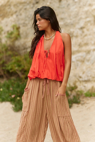 Bubble The Fun Top by free-est at Free People in Cherry Tomato, Size: Large