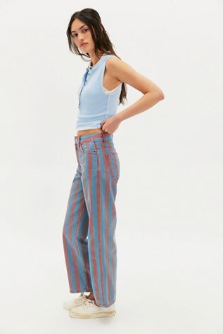The Tiny Big Sister Maru Striped Jeans
