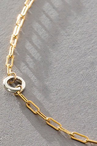 Женская цепочка Maura Green x Free People Silver & Gold Chain, цвет: Серебристый — фото 2