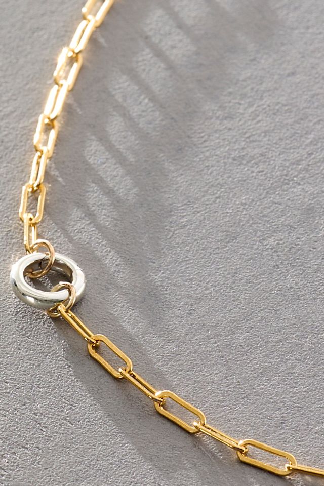 FP x Maura Green Silver & Gold Chain Necklace #1