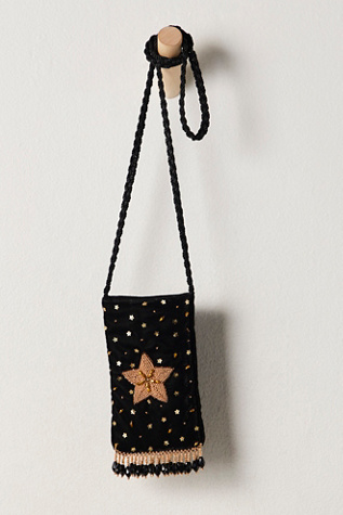Olivia Dar Starburst Beaded Bag at Free People in Black