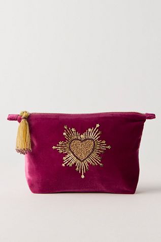Olivia Dar Sparkle Heart Pouch