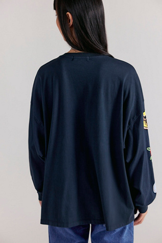 Женская футболка Daydreamer Western Patches Long Sleeve, цвет: Винтажный чёрный — фото 2