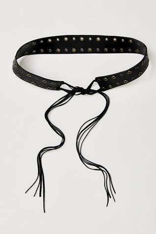 Riot Grommet Belt by Free People in Black