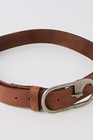 Женский ремень Free People Boone Leather Belt, цвет: Тёмно-коричневый — фото 3